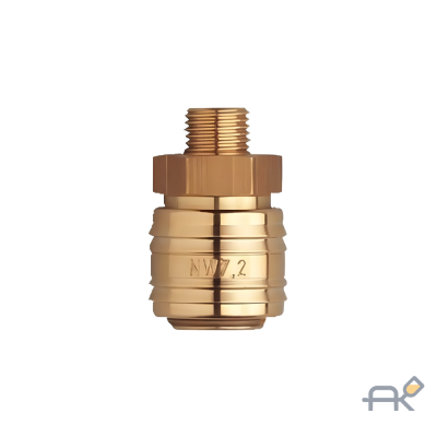 Быстросъемная муфта. 1/2`. внеш.резьба. латунь. WUMAX 16991112